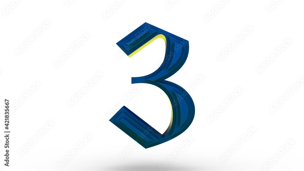 Poster 3d number 