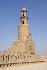 Das Minarett der Ibn-Tulun-Moschee in Kairo