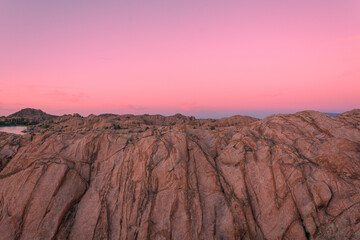 Willow Lake Prescott Arizona Sunset Landscape