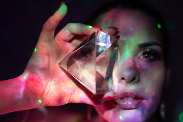 Galaktische Frau im Crypto Universum 