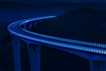 Global transport and logistics connection.