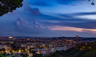 Fototapeta na wymiar Panorami di Roma