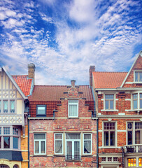 Fototapeta na wymiar Houses in the town