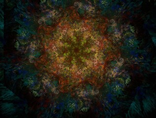 Imaginatory fractal background generated Image
