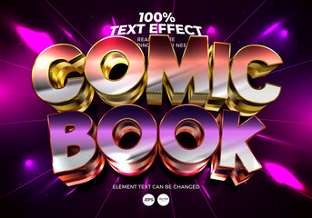 Comic Book Editable Text Effect