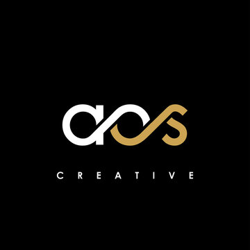 AOS Letter Initial Logo Design Template Vector Illustration