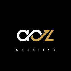 Fototapeta na wymiar AOZ Letter Initial Logo Design Template Vector Illustration