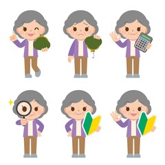 Fototapeta premium 高齢女性 初心者 やりくり上手