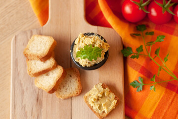 Mediterranean pate. Vegetarian and healthy food