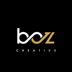 BOZ Letter Initial Logo Design Template Vector Illustration