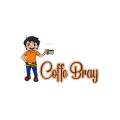 Logo Mascot Coffe, Logo Design, Logo Coffe