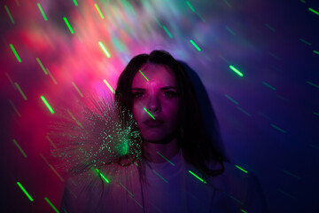 Galaktische Frau im Crypto Universum 