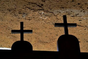 Crosses and stones