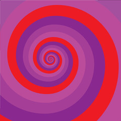 Artistic spiral shape. Vector drawing