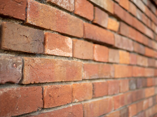 Obraz premium 赤レンガの塀