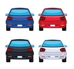 four cars icons