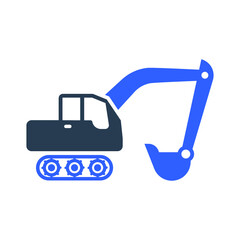 Excavator loader icon