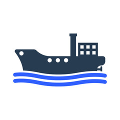 Cargo ship icon