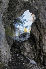 View from stone window, Low Tatras, Slovakia