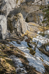 Fototapeta na wymiar Rock massif, Poludnica, Low Tatras, Slovakia