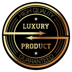 Luxury Product. High Quality. Vector Label.