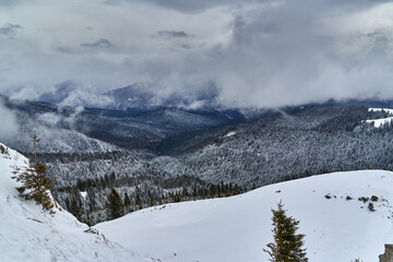 Fototapeta na wymiar Mountains in the winter