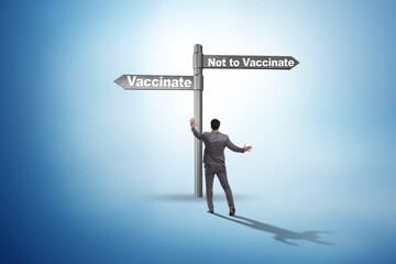 Businessman facing dilemma of vaccination