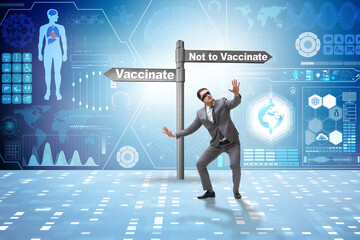 Businessman facing dilemma of vaccination