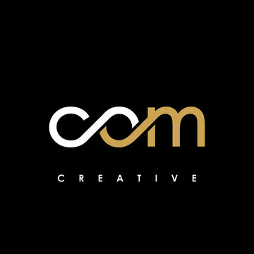 COM Letter Initial Logo Design Template Vector Illustration