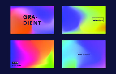 Modern bright mesh gradient vector, digital vibrant colorful background, elegant soft blur texture, dynamic abstract cover, banner, card, flyer, poster design template in blue, orange, green, purple