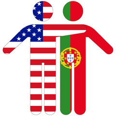 USA - Portugal / friendship concept