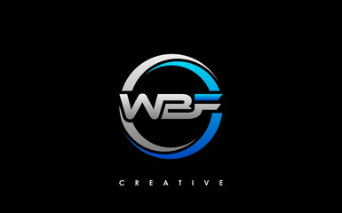 WBF Letter Initial Logo Design Template Vector Illustration