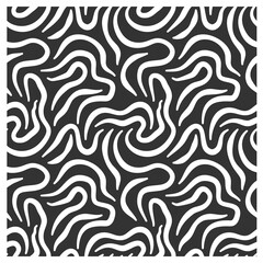 Seamless pattern with white maze waves. 