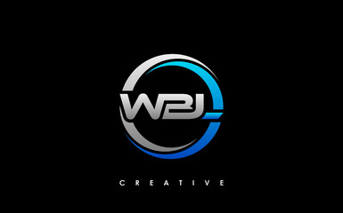 WBL Letter Initial Logo Design Template Vector Illustration