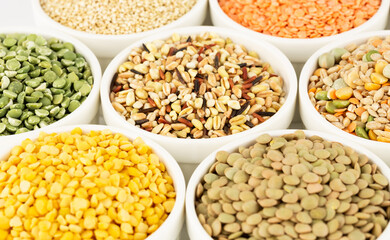 Collection of cereals and beans