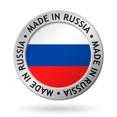 vector made in russia sign