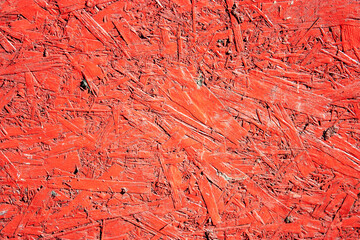 Close-up of painted surface. Bright color of a natural painted wall of the house. Fragment of a freshly painted wall. 