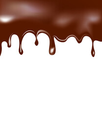 Melting chocolate background. vector illustration