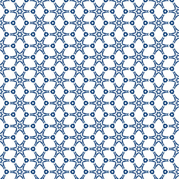 seamless pattern with star circles