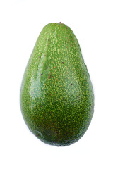 Avocado whole isolated on the white background