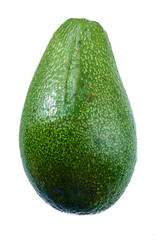 Avocado whole isolated on the white background
