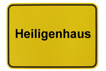 Illustration eines Stadteingangsschildes der Stadt Heiligenhaus