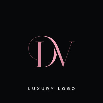 DV letter logo alphabet monogram icon symbol