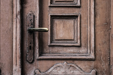 old wooden door