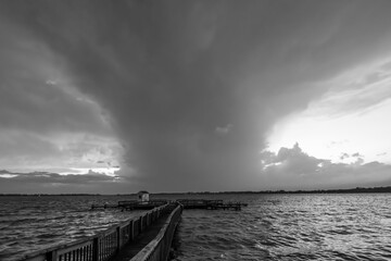 Tornado Forming Over Water