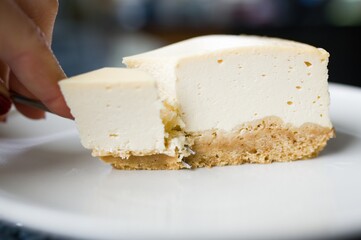 New York Cheesecake glutenfrei, mit Kokosblütenzucker und Ahornsirup -zuckerfrei- 