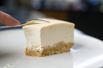 New York Cheesecake glutenfrei, mit Kokosblütenzucker und Ahornsirup -zuckerfrei- 