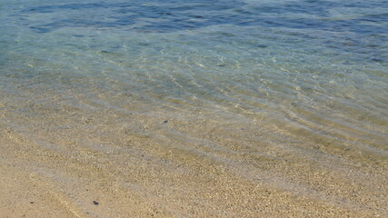 sand and water