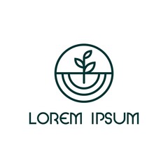 nature minimalist logo design
