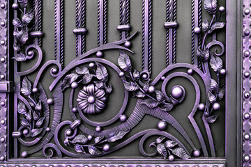 decorative processing of metal products in dark colors